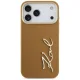 Karl Lagerfeld dėklas iPhone 17 Pro Max telefonui, ruda