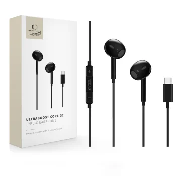 Tech-Protect Ultraboost Core G2 USB-C Headphones Black