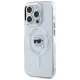 Karl Lagerfeld dėklas iPhone 15 Pro Max telefonui IML Metal Karl Head MagSafe, baltas