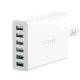 Blitzwolf BW-S15 6-Portų USB įkroviklis, 60W, QC 3.0, baltas