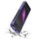Dėklas Samsung Galaxy Fold su galvanizuotu rėmeliu, 0.3 mm, mėlynas