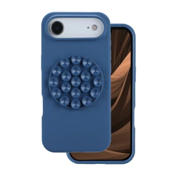 Dėklas Silicone Stick telefonui iPhone 17 Air 6,6", mėlynas
