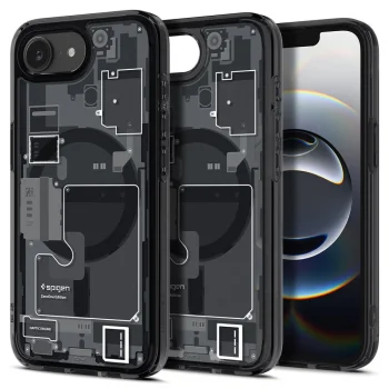 Spigen Ultra Hybrid MagSafe dėklas Apple iPhone 16e / 17e, Zero One Black