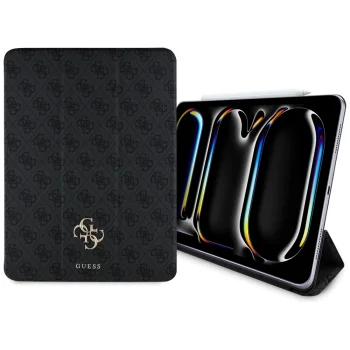Guess Magnetic 4G Big Logo Folio Case for iPad Pro 13" 2024, Black
