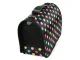 Pet carrier bag for dogs and cats large black polka dot