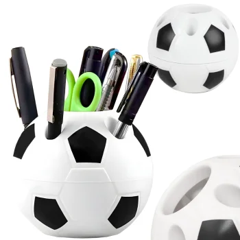 Futbolo kamuolio formos stalo organizatorius, 9 cm, juodas