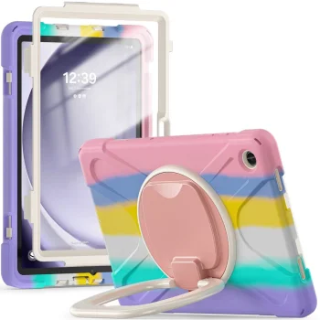 Tech-Protect X-Armor dėklas Samsung Galaxy Tab A9+ 11", rožinė/mėlyna