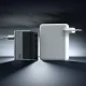 Cuktech AD1404UEU 140W GaN 3x USB-C / USB-A įkroviklis su laidu pilkas