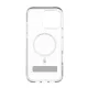 ZAGG Crystal Palace Snap Kickstand MagSafe dėklas su stovu iPhone 16 Pro Max, skaidrus