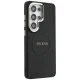 Guess Saffiano Peony Embossed Ring MagSafe dėklas Samsung Galaxy S26 Ultra, juodas