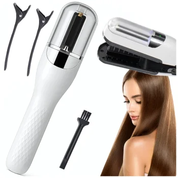 USB Rechargeable Split End Trimmer for Hair Styling, white