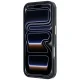Guess IML 4G Script Metal dėklas iPhone 17 Pro Max / 18 Pro Max, juodas / rudas