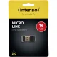 USB atmintinė Intenso Micro Line 16 GB USB 2.0, juoda