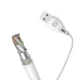 Dudao USB / Lightning laidas 2.4A 1m, baltas (L4L)