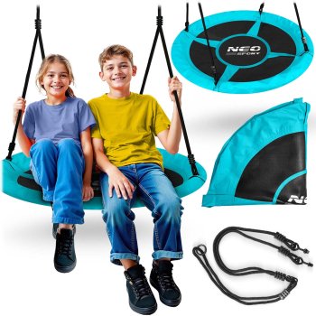 Neo-Sport Swingo 100 cm Saucer Tree Swing for Kids and Adults