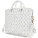 Guess 4G Peony nešiojamojo kompiuterio krepšys 16\", baltas