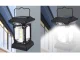 Saulės lempa su judesio ir sutemų jutikliu, 60 COB LED, juoda