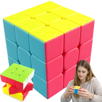 Rubik's Cube 3x3 Educational Speed Cube Logic Puzzle, Multicolor