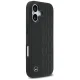 Mercedes dėklas iPhone 17 telefonui Leather Laurel Leaves MagSafe, juodas
