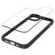 Spigen Crystal Hybrid dėklas, skirtas iPhone 15 Plus, Clear Black