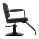 Gabbiano Katania Loft Old Leather Kirpyklos kėdė Juoda