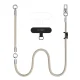Tech-Protect C10S telefono dirželis per petį (114 cm) ir ant riešo (31 cm), smėlinis