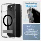 Spigen Ultra Hybrid S MagSafe dėklas su stovu skirtas iPhone 15 Plus, juodas