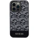 Guess G Cube Stripes MagSafe dėklas skirtas iPhone 14 Pro Max, juodas