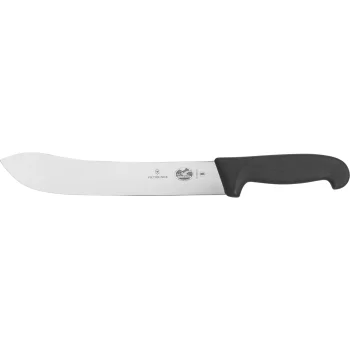 Mėsininko ir pjaustymo peilis Victorinox Fibrox, 25 cm, juodas