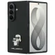 Karl Lagerfeld Saffiano Karl&Choupette Pin dėklas Samsung Galaxy Z Fold 8 Ultra, juodas