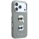 Karl Lagerfeld dėklas iPhone 18 Pro / 17 Pro Saffiano Pins & Logo, pilkas