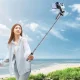 Asmenukių lazda ir trikojis stovas WH181-Y1S 1.75m su telefono laikikliu, juodas