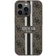Guess iPhone 13 / 13 Pro Case 4G Printed Stripes MagSafe, Brown