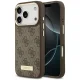 Guess 4G Logo Plate MagSafe case for iPhone 18 Pro / 17 Pro, brown