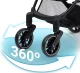 Nukido Paseo Baby Stroller, Foldable, up to 15 kg