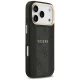 Guess dėklas iPhone 17 Pro telefonui 4G PU Stripe MagSafe, juodas