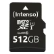 Atminties kortelė Intenso microSDXC 512GB Class 10 UHS-I Premium su adapteriu