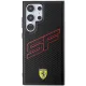 Ferrari Big SF Perforated dėklas Samsung Galaxy S24 Ultra telefonui, juodas