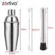 Barmeno rinkinys kokteiliams Zortiva 6in1 su 700 ml plaktuvu, sidabrinis