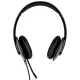 Logitech H540 USB laidinės ausinės su mikrofonu, juodos