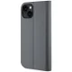 Karl Lagerfeld iPhone 14 knygutės tipo dėklas Saffiano Karl & Choupette, sidabrinis