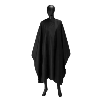 Activeshop J-88 Hairdressing Cape with Rubber Collar Black