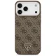 Guess 4G Triangle Logo MagSafe dėklas telefonui iPhone 18 Pro Max / 17 Pro Max, rudas