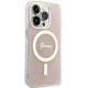 Guess dėklas iPhone 15 Pro telefonui IML 4G MagSafe, rožinis