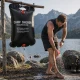 Solar Heated Camping Shower 20L, Black