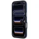Karl Lagerfeld Grained Allover Logo MagSafe dėklas iPhone 17/18 Pro Max, mėlynas