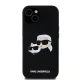 Karl Lagerfeld Silicone Karl & Choupette MagSafe dėklas iPhone 15, juodas