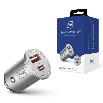 Automobilinis įkroviklis 3mk Hyper Car Charger, 45W