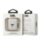Karl Lagerfeld AirPods 1 / 2 dėklas Silicone Karl Head 3D, balta