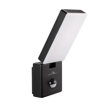 Maclean MCE516 B LED šviestuvas su PIR judesio jutikliu 10W 800lm IP65 juodas